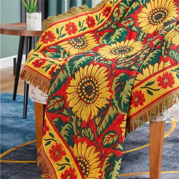 Sunflower throw blanket 50"x70" - Picture 3 of 5